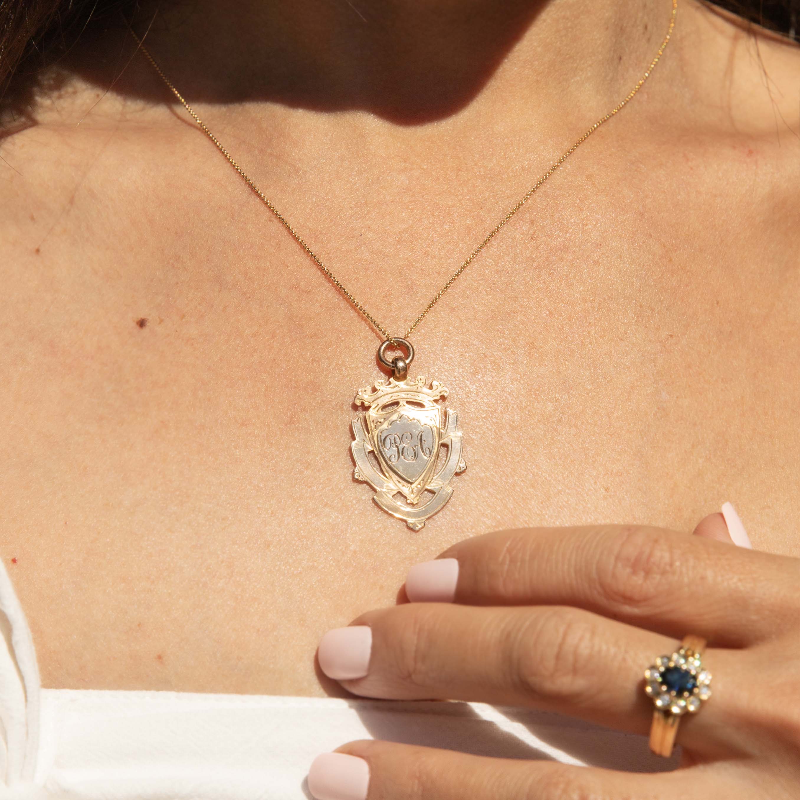 Maelle 1928 Award Pendant 9ct Gold Pendants/Necklaces Imperial Jewellery 