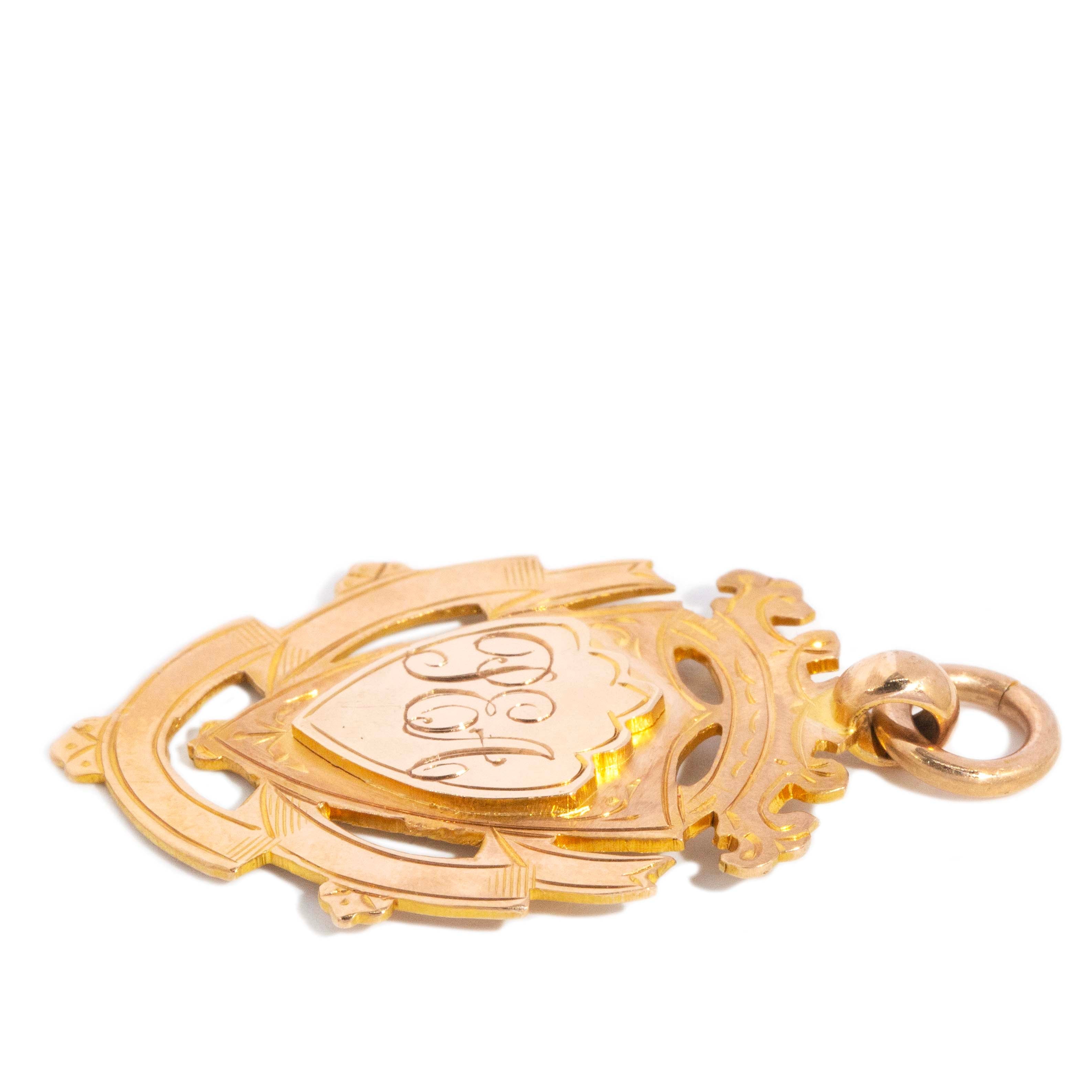 Maelle 1928 Award Pendant 9ct Gold Pendants/Necklaces Imperial Jewellery 