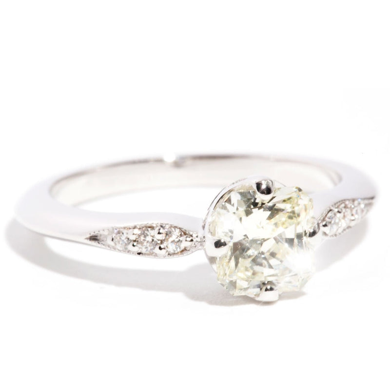Magdalena 18 Carat White Gold Diamond Engagement Ring Rings Imperial Jewellery 