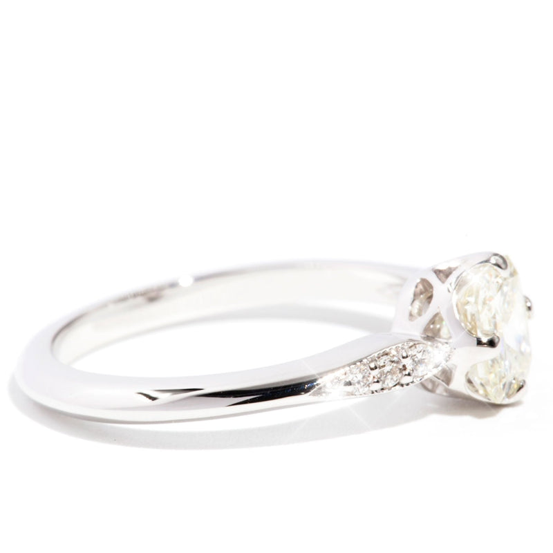 Magdalena 18 Carat White Gold Diamond Engagement Ring Rings Imperial Jewellery 