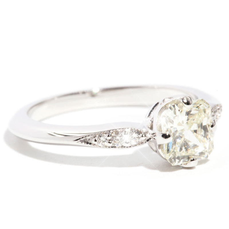 Magdalena 18 Carat White Gold Diamond Engagement Ring Rings Imperial Jewellery 