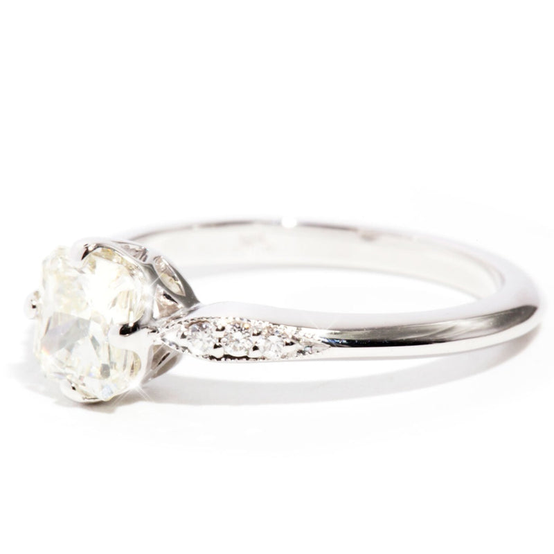 Magdalena 18 Carat White Gold Diamond Engagement Ring Rings Imperial Jewellery 