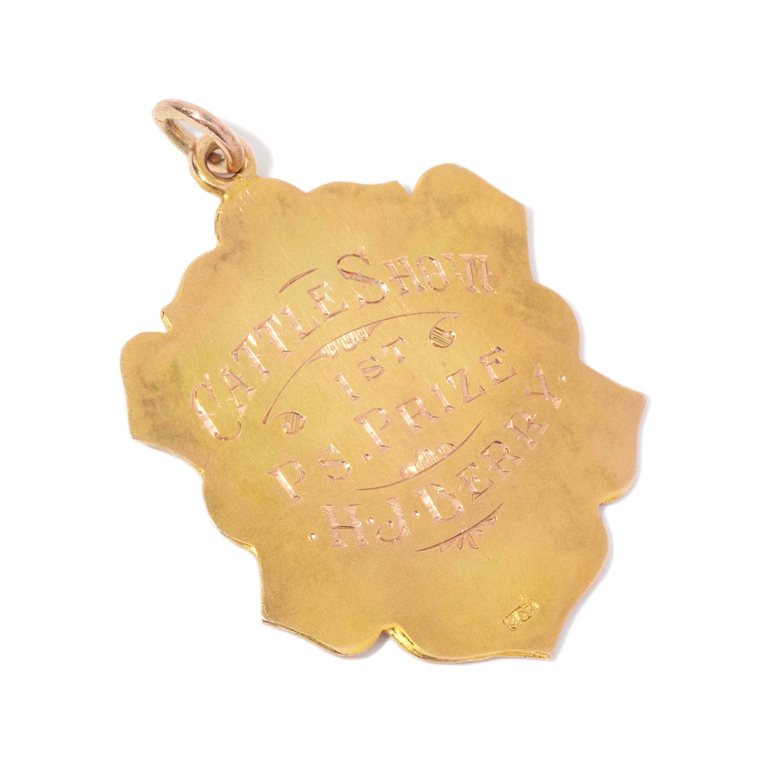Manaia 1923 Award Pendant 9ct Two Tone Gold Pendants/Necklaces Imperial Jewellery 