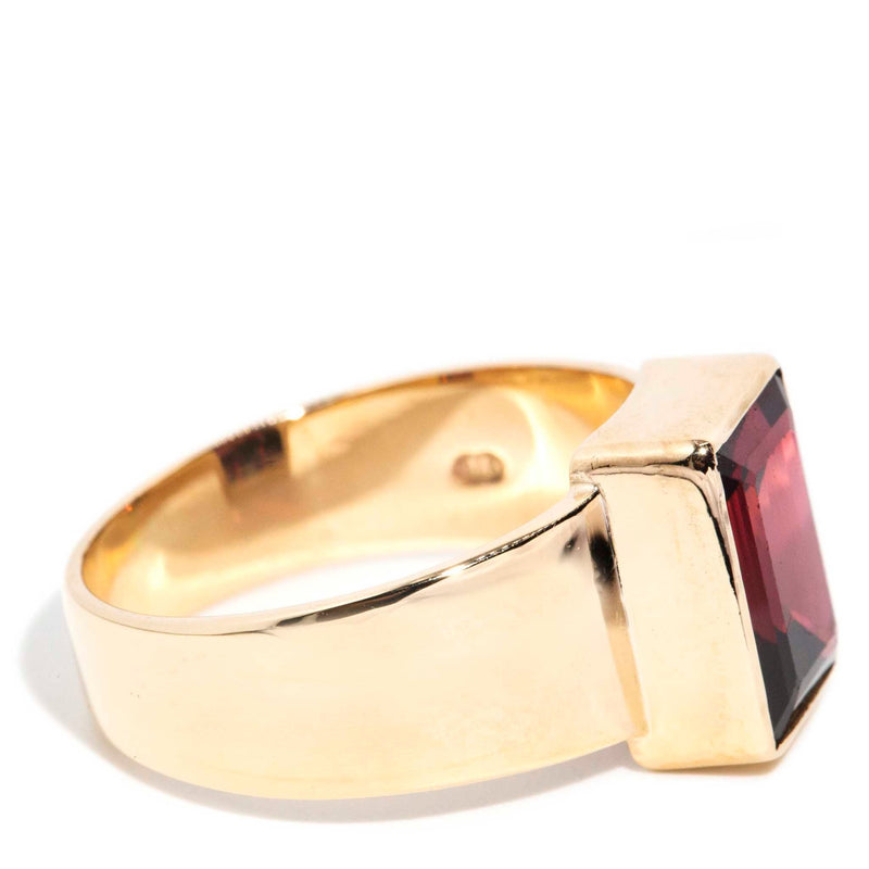 Mannie 1980s 4.6 Carat Garnet Vintage Ring 9ct Gold* GTG Rings Imperial Jewellery 