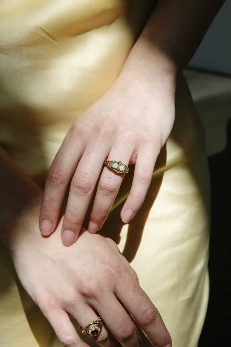 Marilyn Garnet & Opal Ring 9ct Gold* GEMMO Rings Imperial Jewellery 