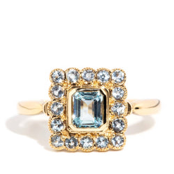 Marlena Light Blue Topaz Ring 9ct Yellow Gold Rings Imperial Jewellery Imperial Jewellery - Hamilton 
