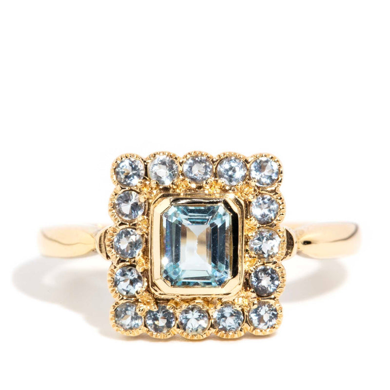 Marlena Light Blue Topaz Ring 9ct Yellow Gold Rings Imperial Jewellery Imperial Jewellery - Hamilton 