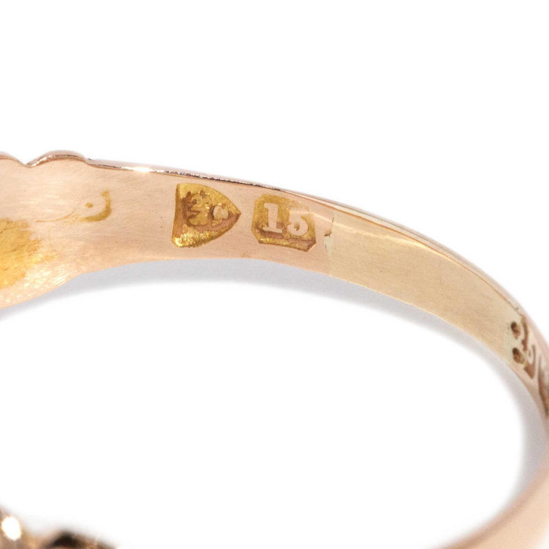 Mary 1902 Ruby Trilogy Ring 15ct Gold
