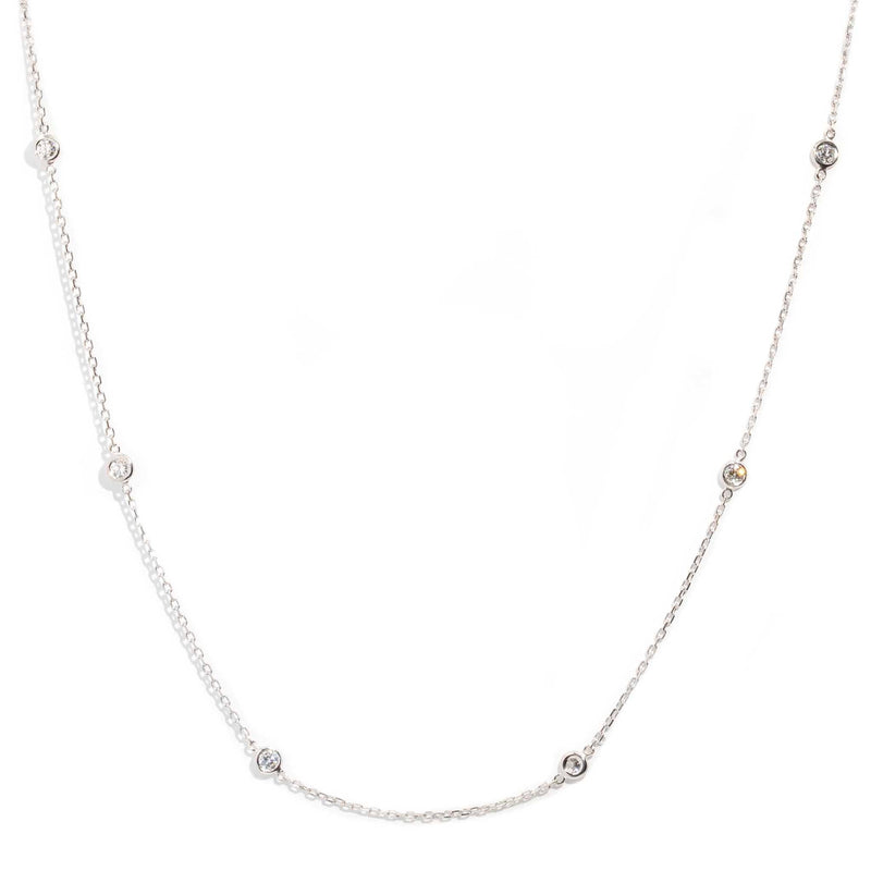 Maude 0.70 Carat Rubover Diamond Necklet 18ct Gold* DRAFT Pendants/Necklaces Imperial Jewellery 
