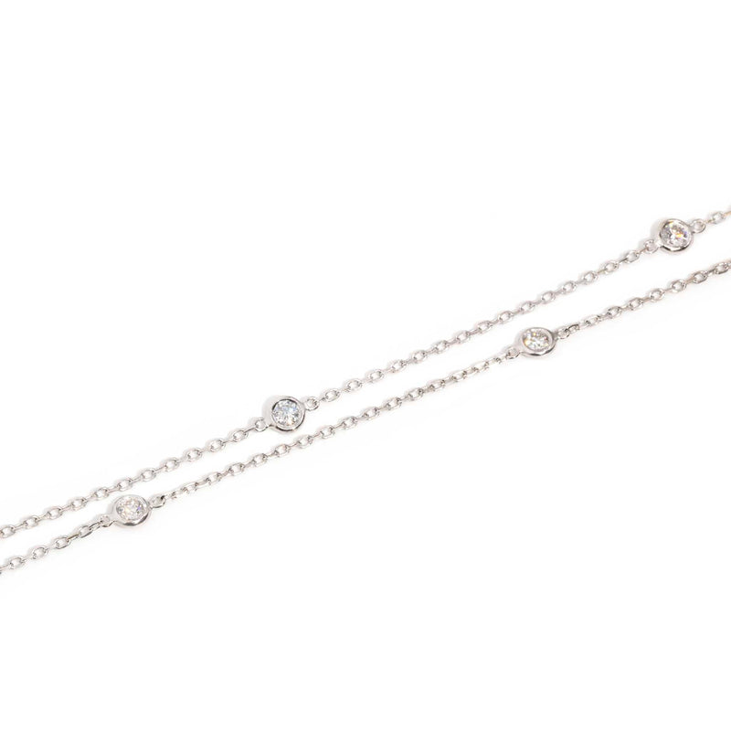 Maude 0.70 Carat Rubover Diamond Necklet 18ct Gold* DRAFT Pendants/Necklaces Imperial Jewellery 