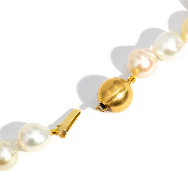 9ct Gold Cultured Pearl Necklace / Gold Pearl Necklace / Gold Pearl Pendant  and Chain / Gift / Anniversary - Etsy