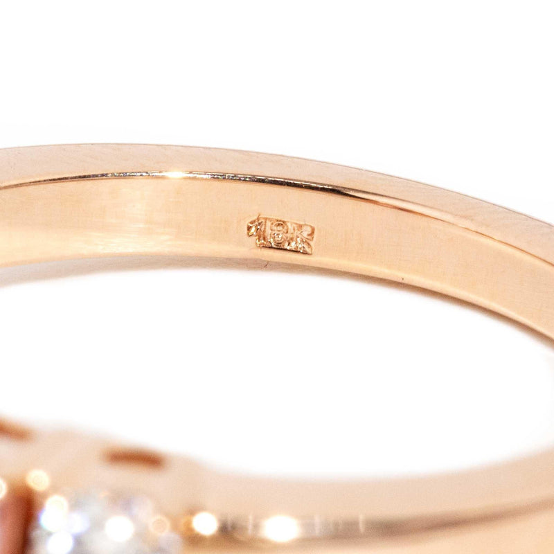 Monica Tourmaline Sapphire & Diamond Ring 18ct Rose Gold
