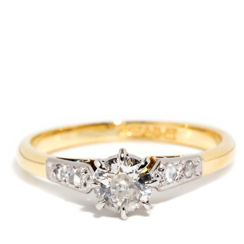 Mora 1940s Old Cut Diamond Ring 18ct Gold Platinum Rings Imperial Jewellery Imperial Jewellery - Hamilton 
