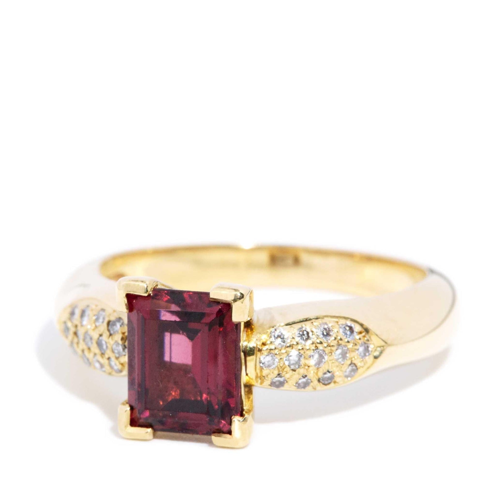 La Rose - Rhodolite & Diamond Ring – Aurelia & Pierre Ltd La Rose - Rhodolite & Diamond Ring – Aurelia & Pierre Ltd