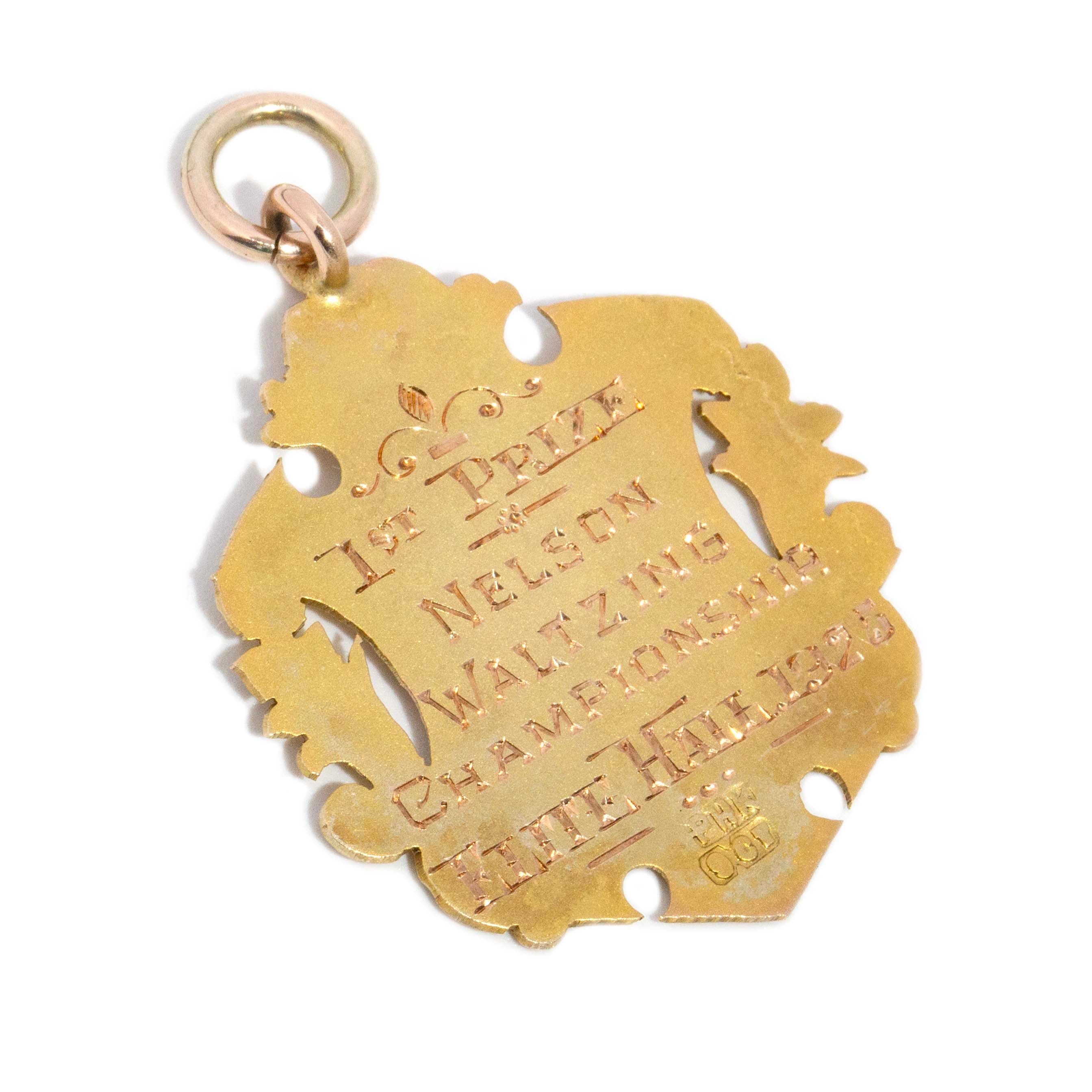 Nelson 1925 Award Presentation Pendant 10ct Gold Pendants/Necklaces Imperial Jewellery 