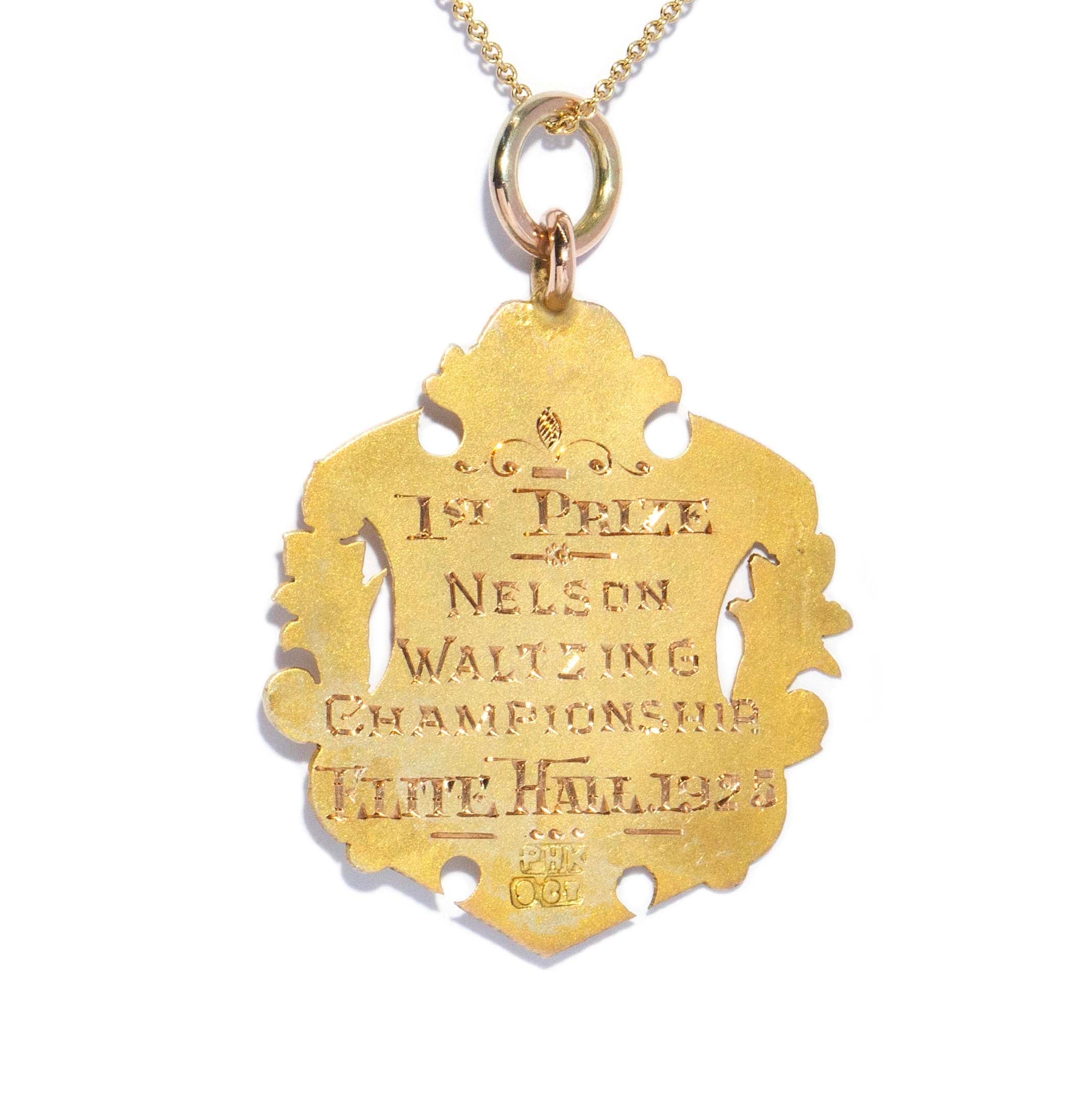 Nelson 1925 Award Presentation Pendant 10ct Gold Pendants/Necklaces Imperial Jewellery 