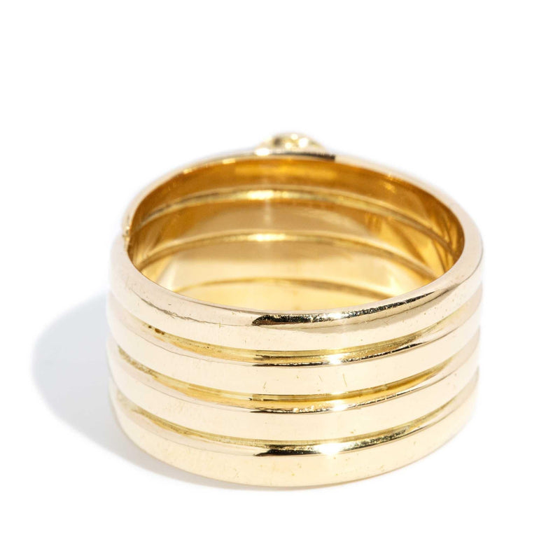 Nyoka 1895 Diamond Coiled Serpent Ring 18ct Gold