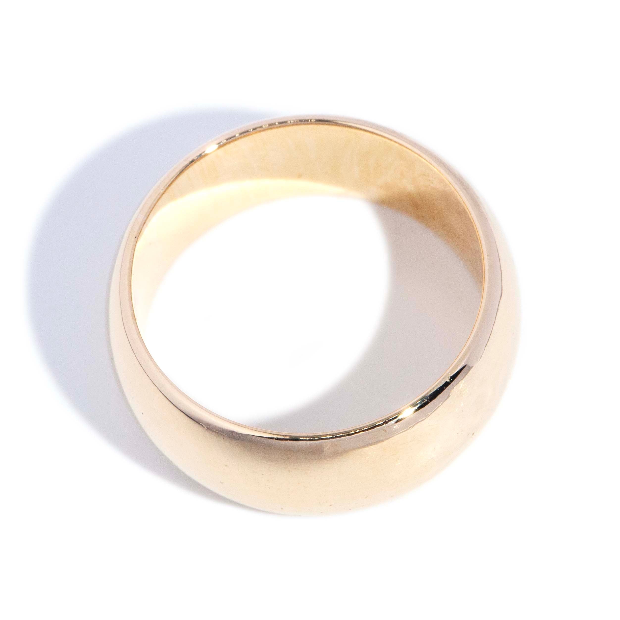 Nyssa 1989 Domed Wedding Band 9ct Gold Rings Imperial Jewellery 