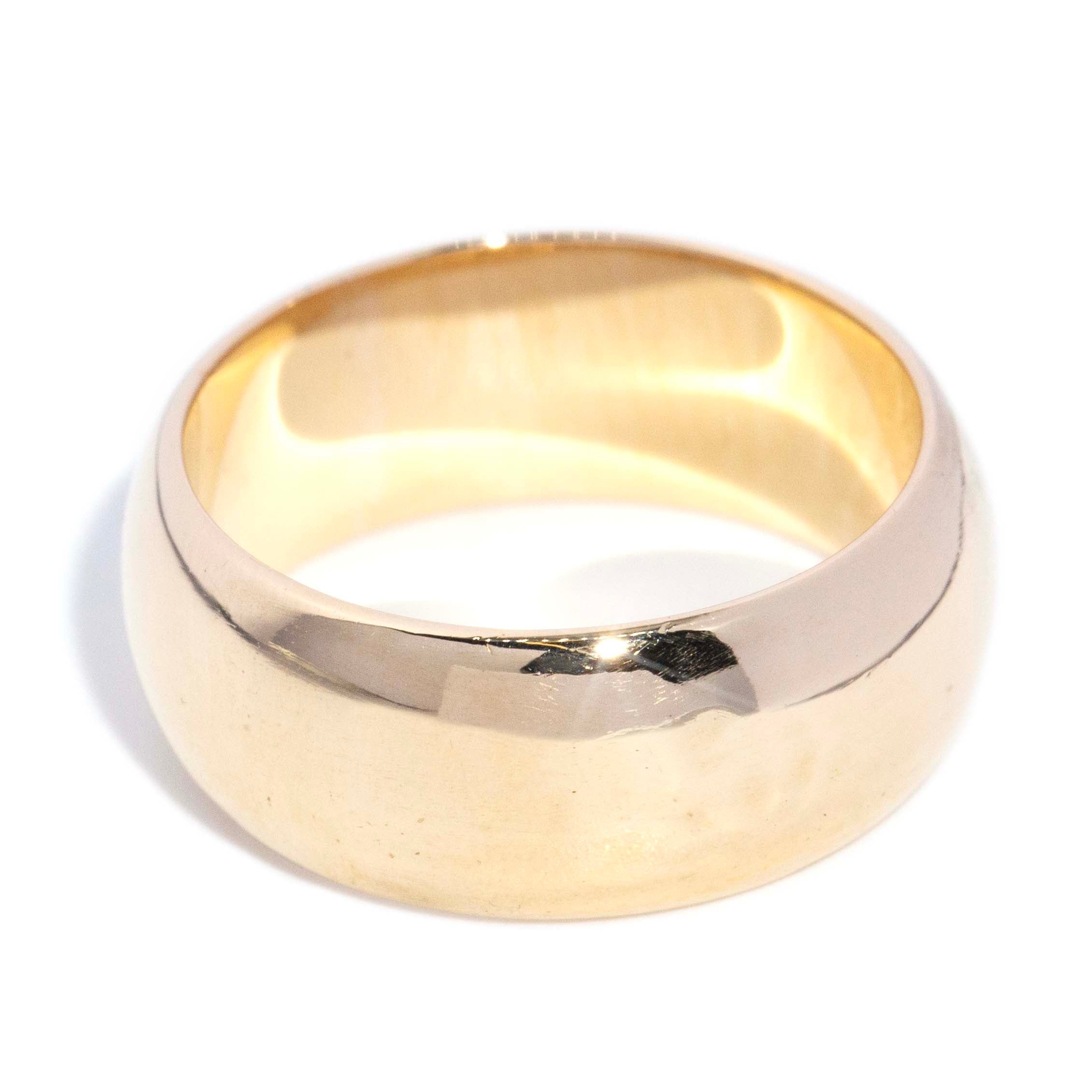 Nyssa 1989 Domed Wedding Band 9ct Gold Rings Imperial Jewellery 