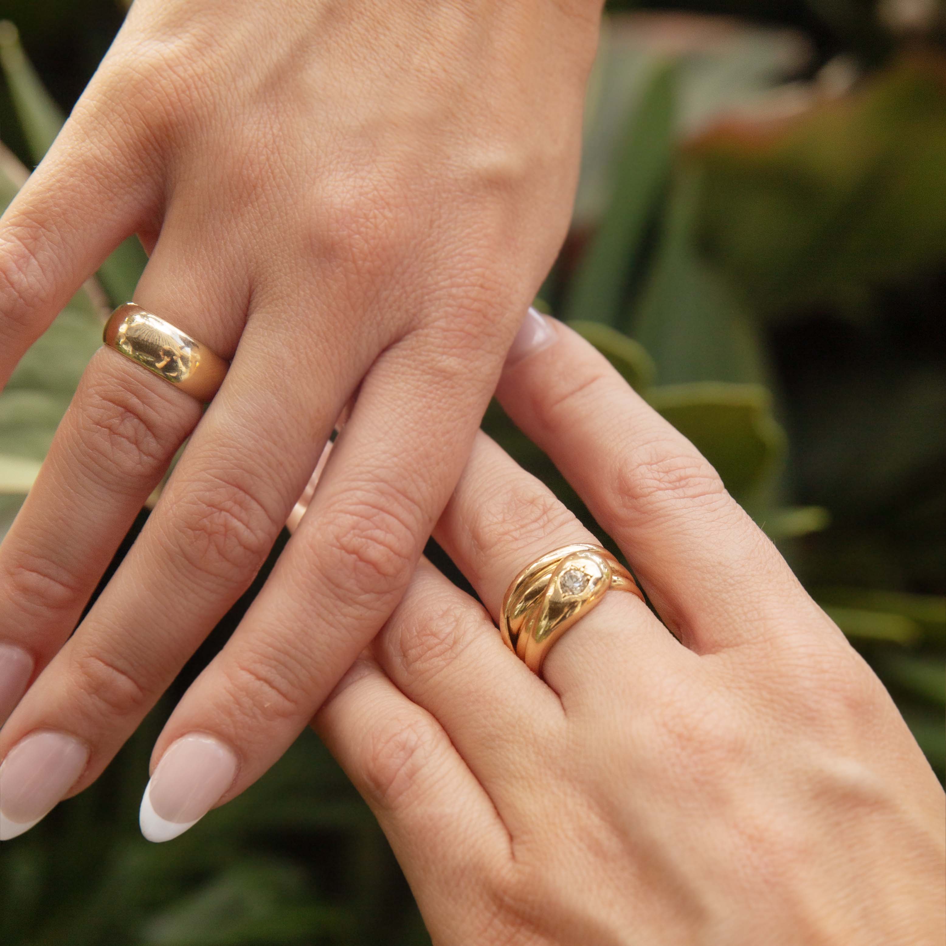 Nyssa 1989 Domed Wedding Band 9ct Gold Rings Imperial Jewellery 