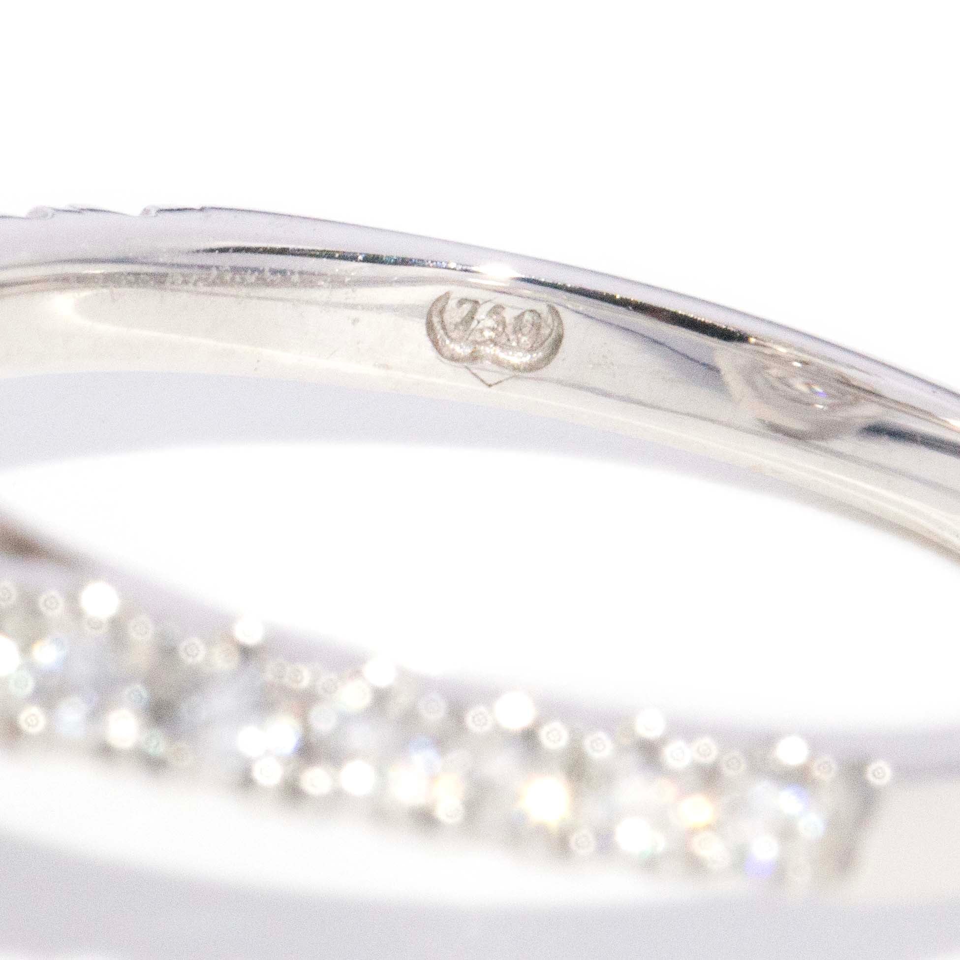 Olivia Pear Cut Diamond Halo Ring 18ct White Gold Rings Imperial Jewellery 