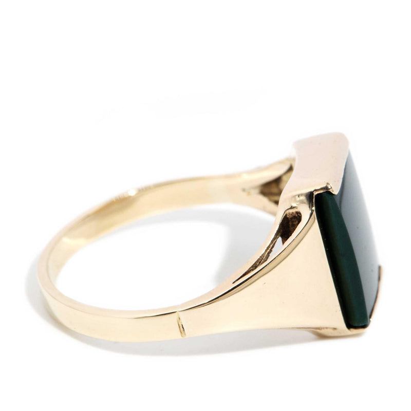 Orson 1970s Bloodstone Signet Ring 9ct Gold