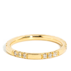 Palermo 0.25 Carat Recycled Diamond Stacking Ring 18ct Rings Imperial Jewellery Imperial Jewellery - Hamilton 18K Yellow Gold 