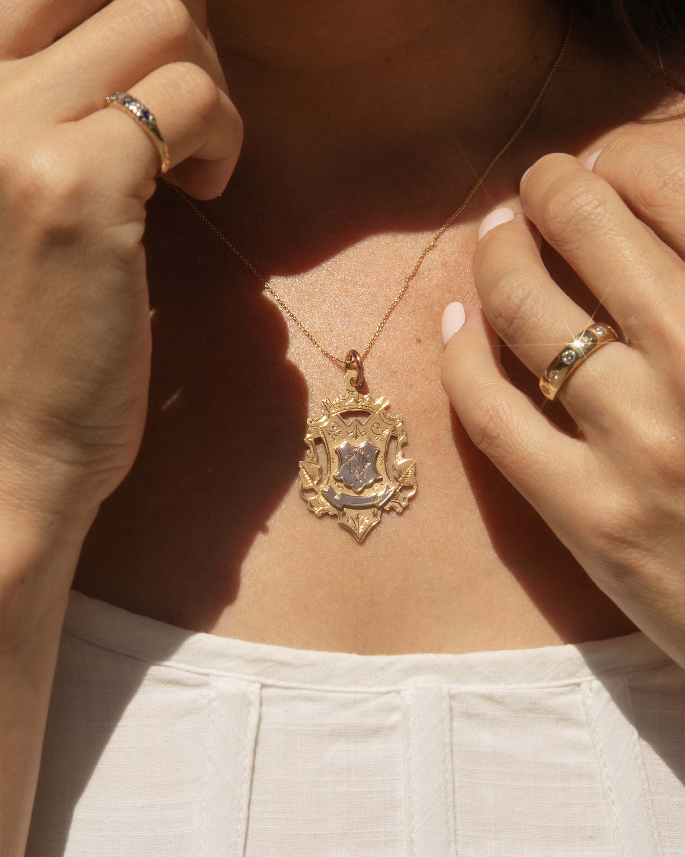 Palmerston 1906 Award Presentation Pendant 9ct Gold Pendants/Necklaces Imperial Jewellery 