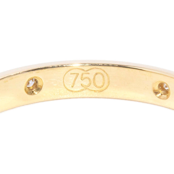 Paloma 1980s Diamond Star Ring 18ct Yellow Gold Rings Imperial Jewellery 