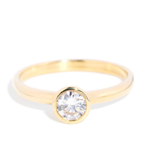 Paris 0.50ct Diamond Solitaire Ring 18K Yellow Gold