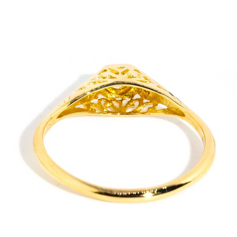 Paulina 1960s Diamond Filigree Ring 18ct Gold* DRAFT Rings Imperial Jewellery 