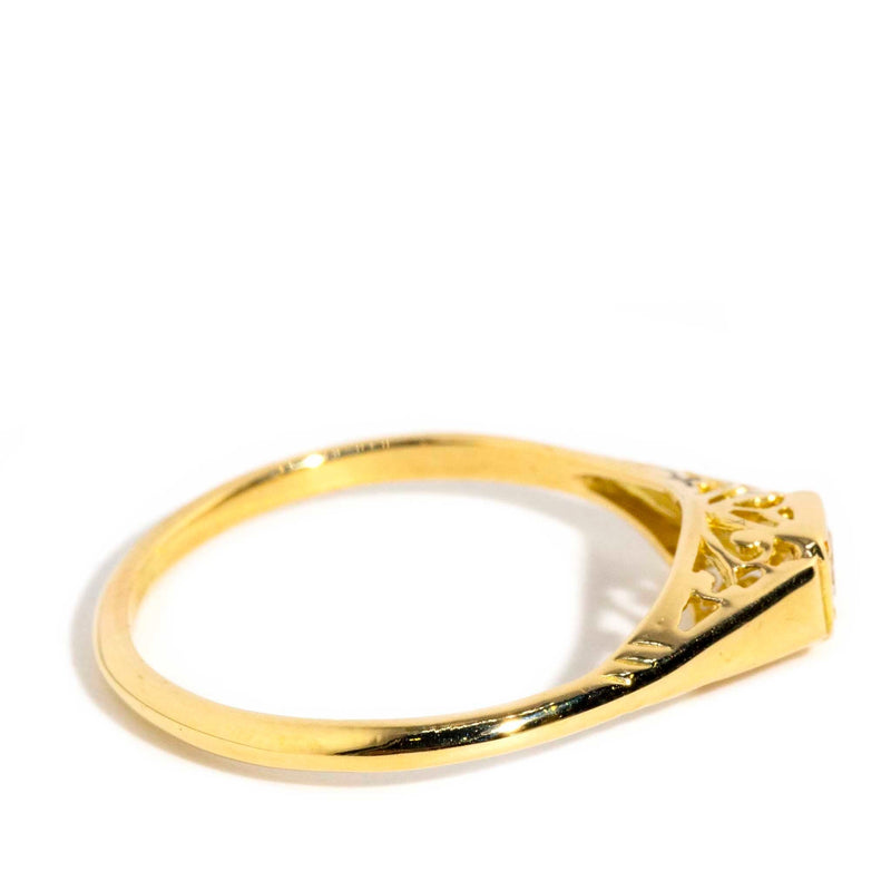 Paulina 1960s Diamond Filigree Ring 18ct Gold* DRAFT Rings Imperial Jewellery 