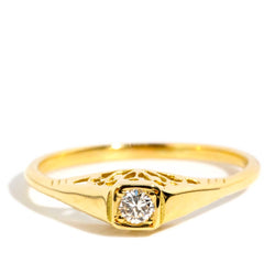 Paulina 1960s Diamond Filigree Ring 18ct Gold* DRAFT Rings Imperial Jewellery Imperial Jewellery - Hamilton 