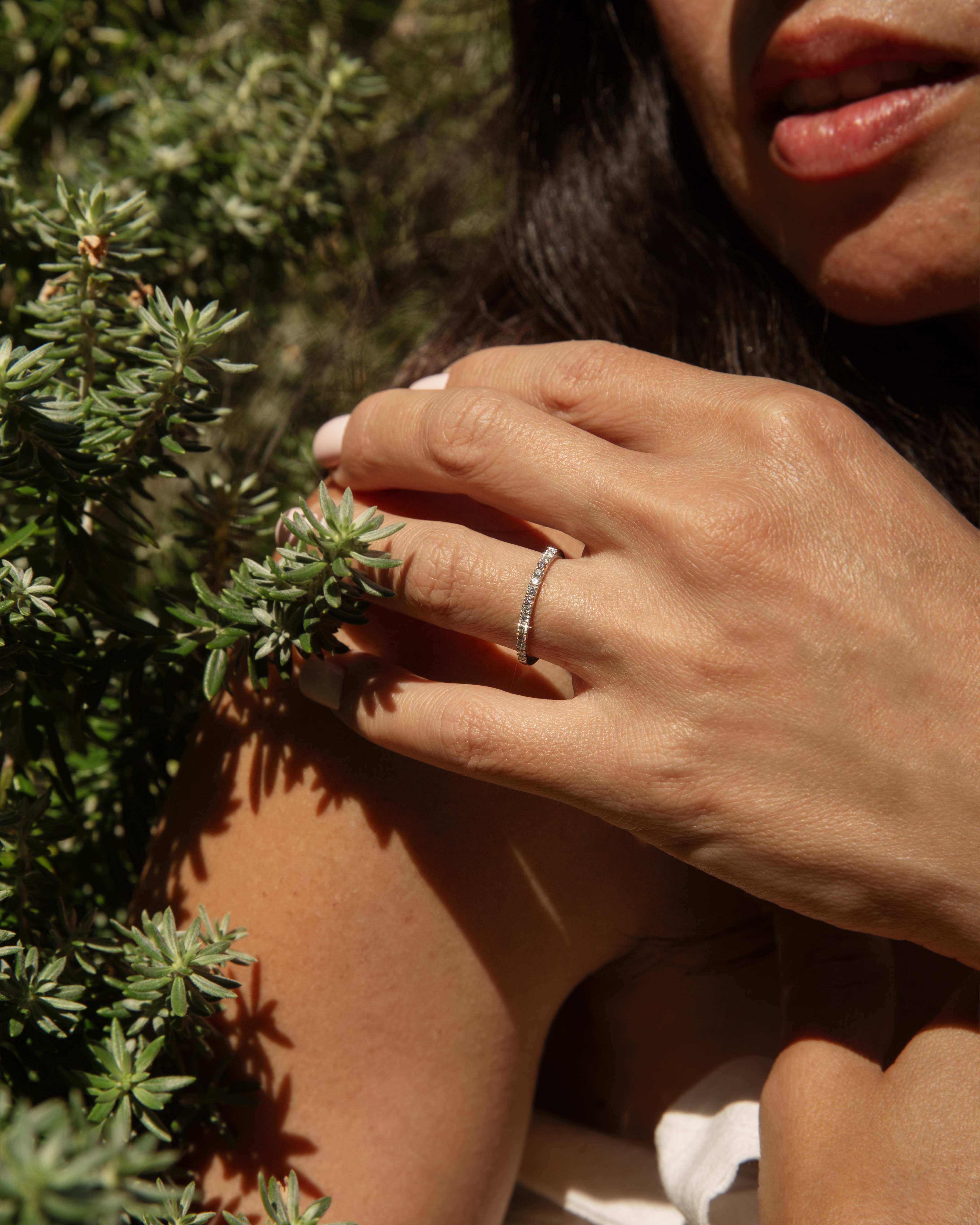 Petra Diamond Stacking Ring 18ct White Gold Rings Imperial Jewellery 