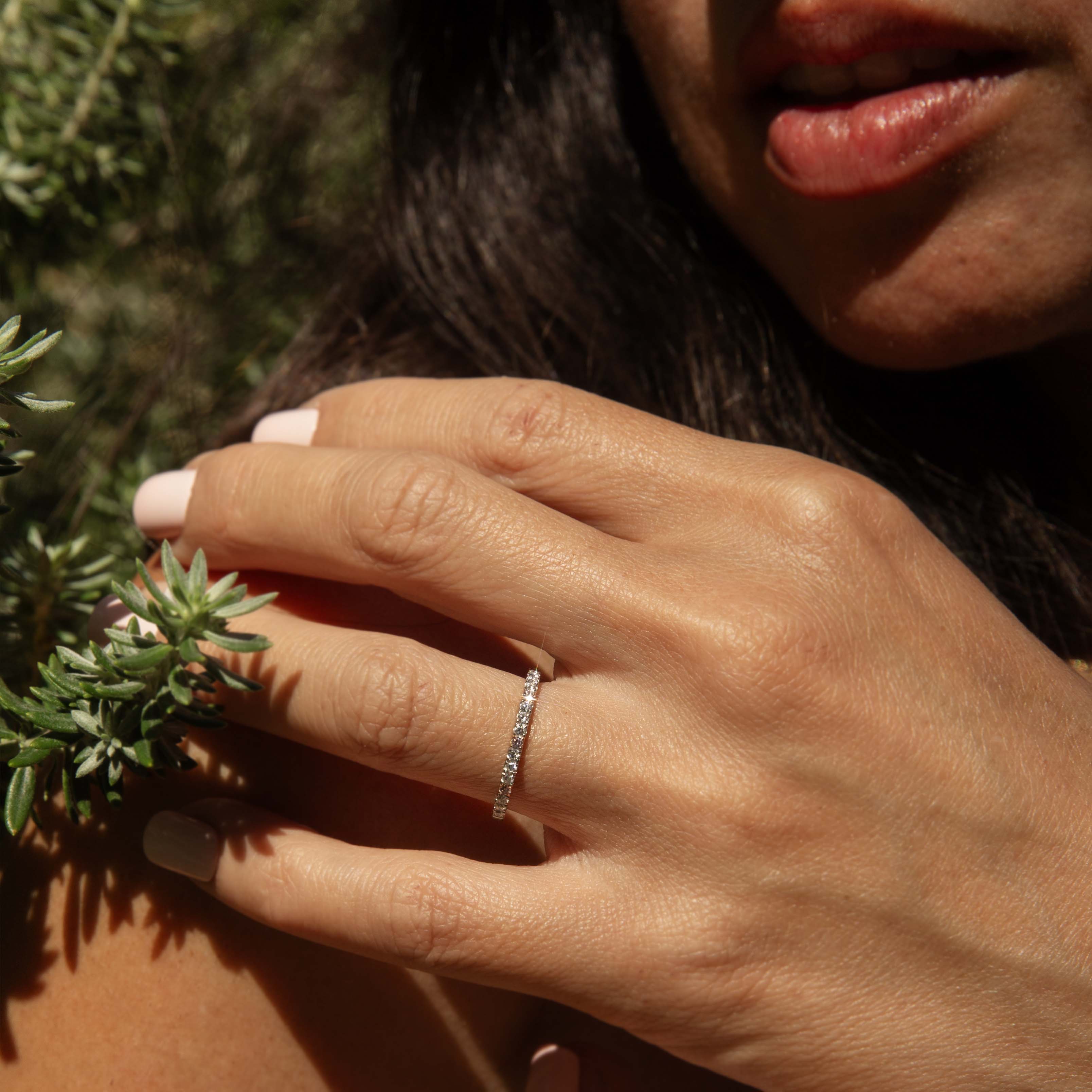 Petra Diamond Stacking Ring 18ct White Gold Rings Imperial Jewellery 