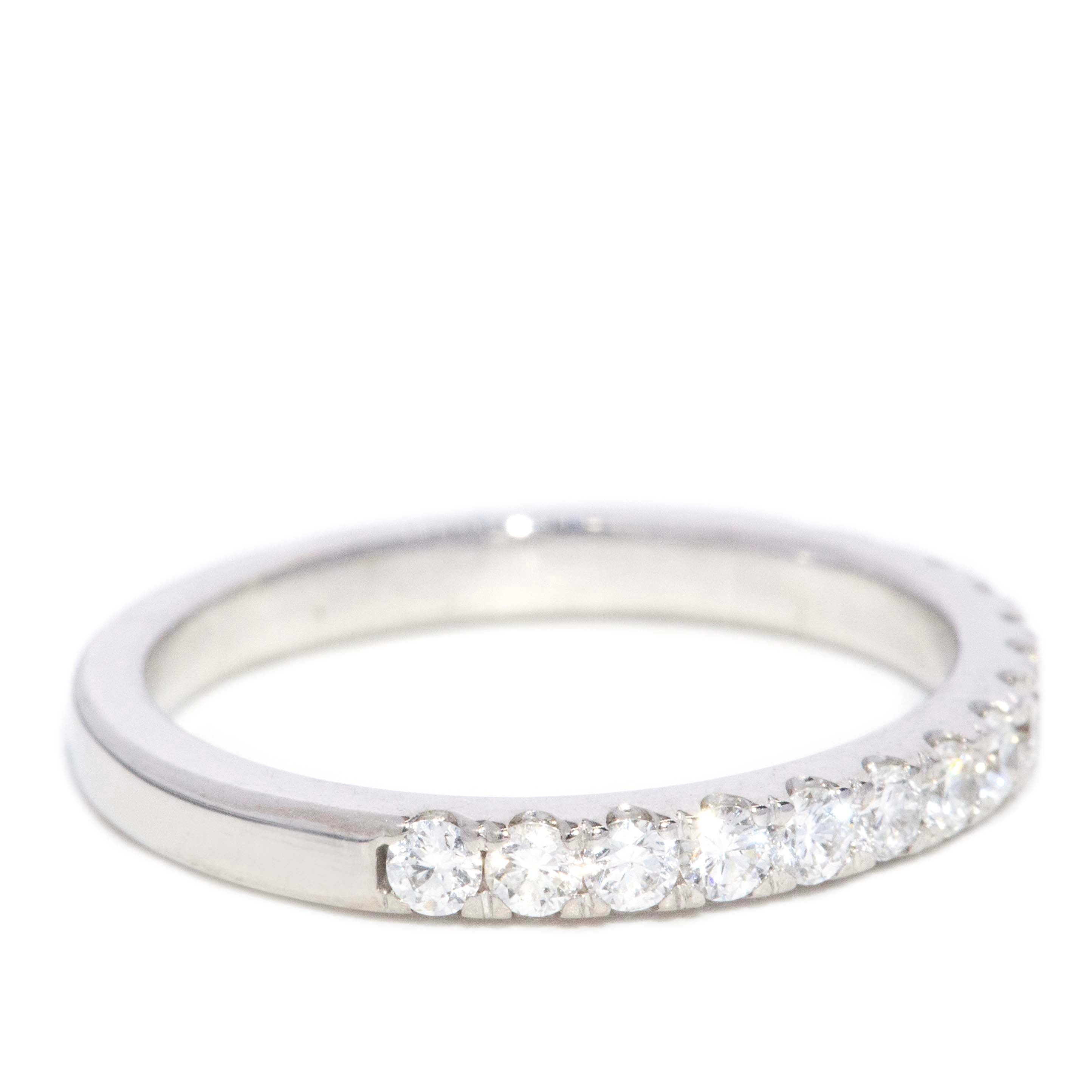 Petra Diamond Stacking Ring 18ct White Gold Rings Imperial Jewellery 