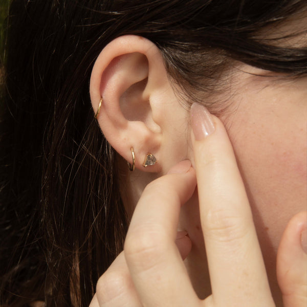 Petra Salt & Pepper Kite Cut Diamond Studs 9ct Gold Earrings Imperial Jewellery 