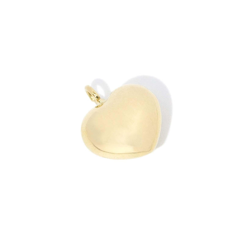 Vintage Circa 1980s Heart Pendant 18 Carat Yellow Gold (OB)