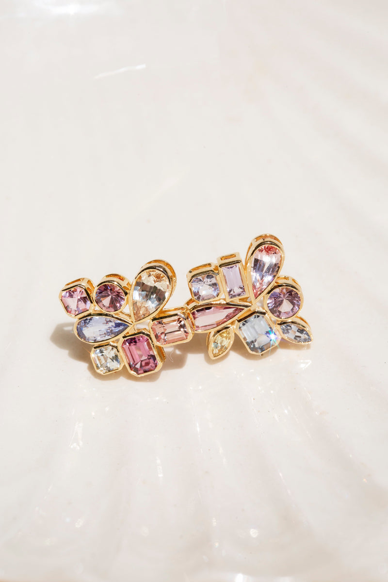 "Rain Dance" 14ct Gold Ceylon Sapphire Earrings Rings Imperial Jewellery 
