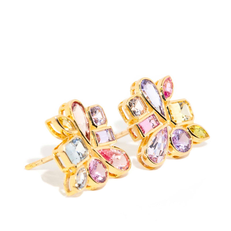 "Rain Dance" 14ct Gold Ceylon Sapphire Earrings Rings Imperial Jewellery 
