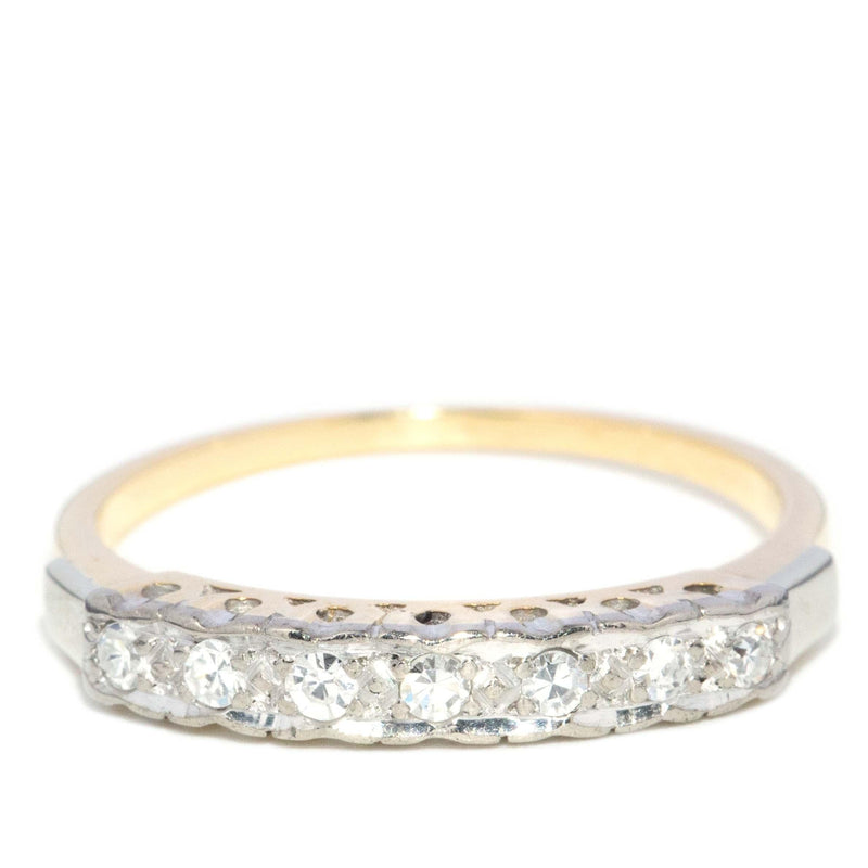 Vintage Circa 1950s Diamond Eternity Ring 18 Carat Gold
