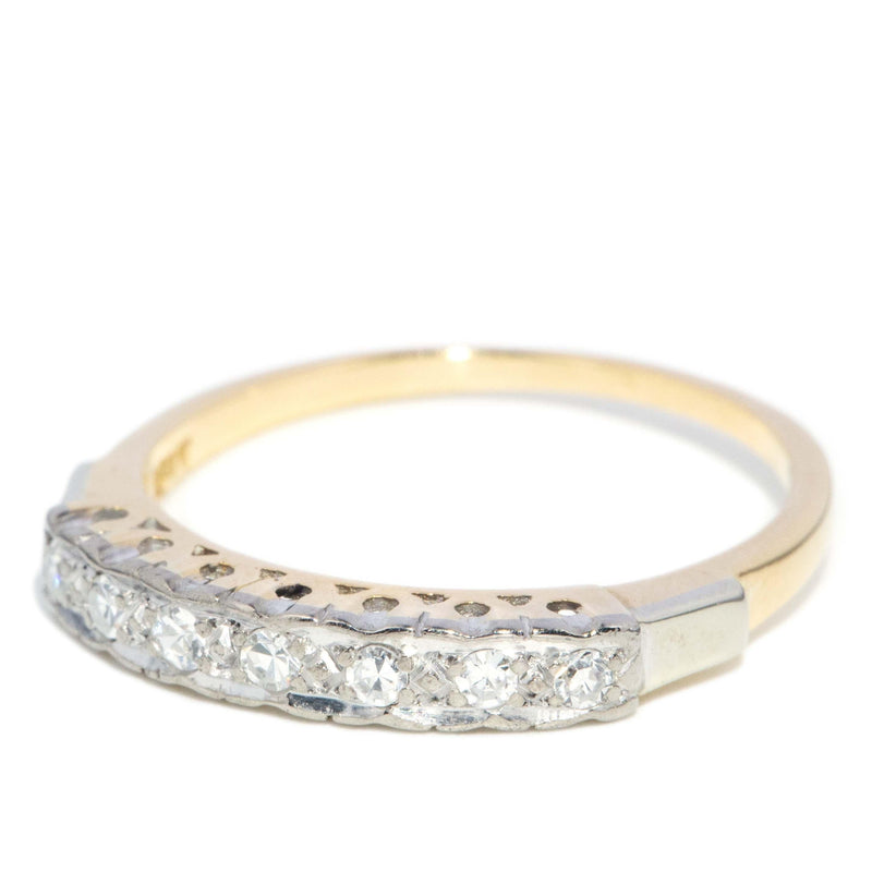 Vintage Circa 1950s Diamond Eternity Ring 18 Carat Gold