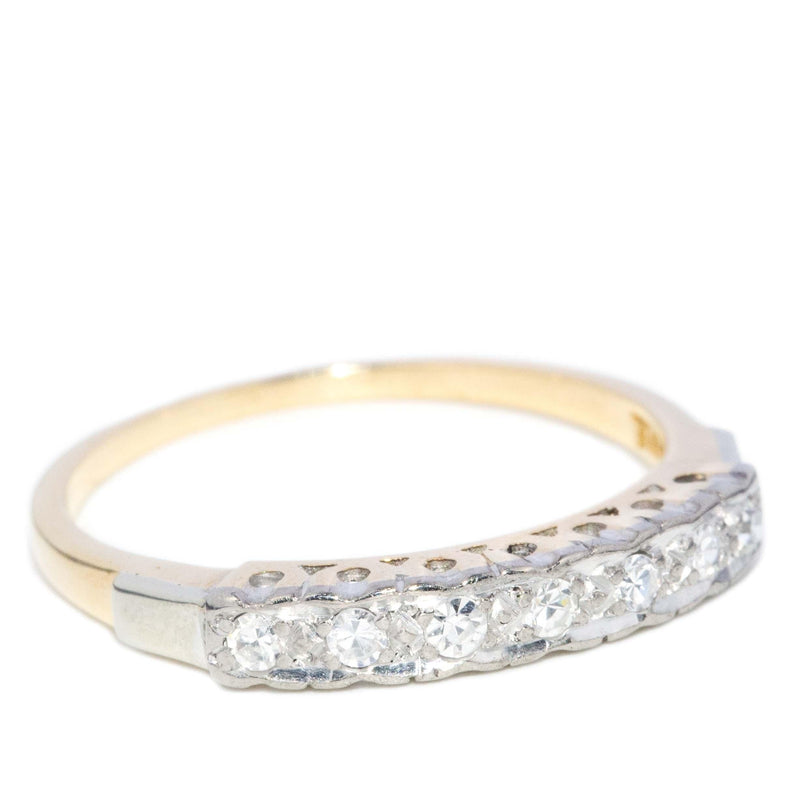 Vintage Circa 1950s Diamond Eternity Ring 18 Carat Gold
