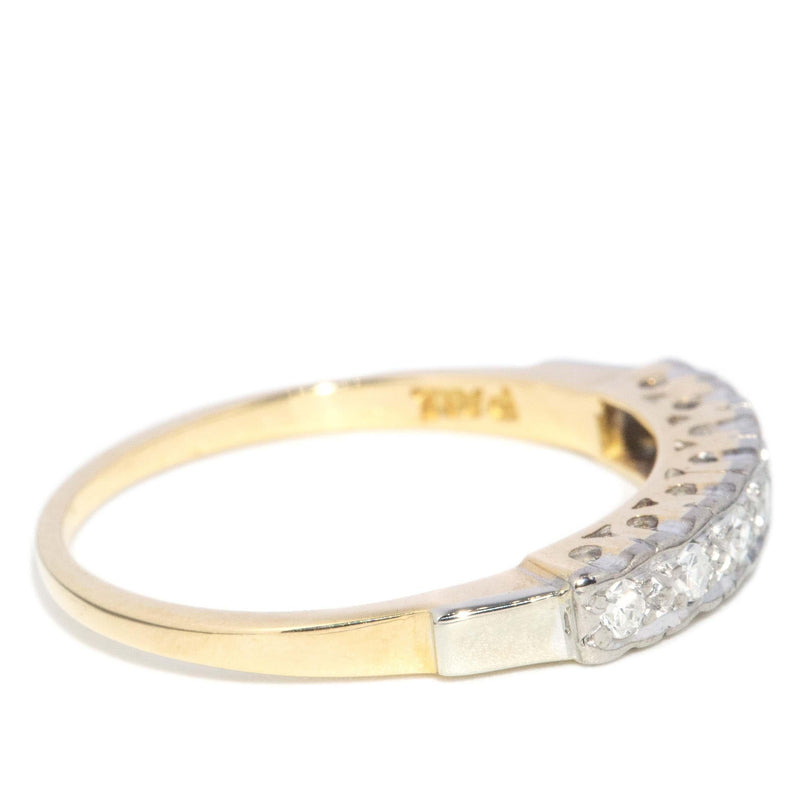 Vintage Circa 1950s Diamond Eternity Ring 18 Carat Gold