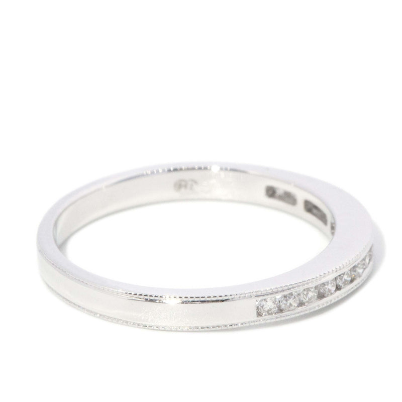 Contemporary Brilliant Diamond Eternity Ring 18 Carat White Gold