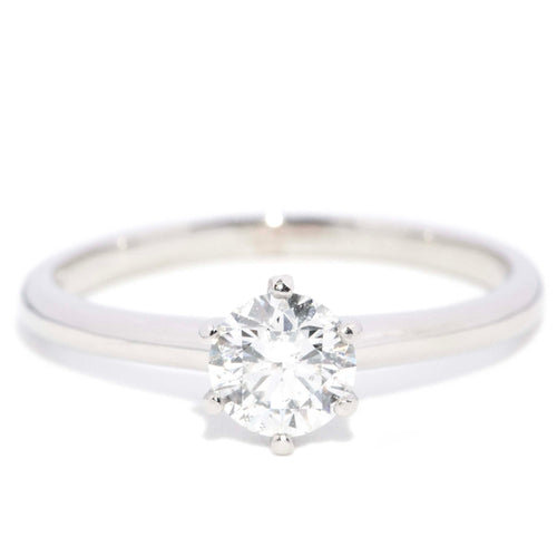 Rosetta Half Carat Diamond Platinum Solitaire Ring