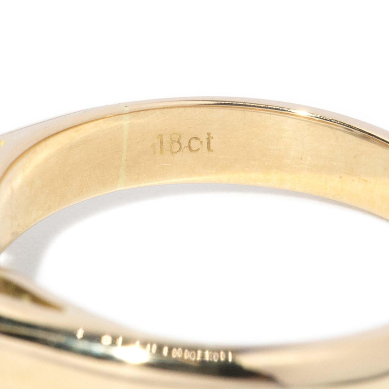 Vintage Circa 1960s Diamond Solitaire Ring 18 Carat Gold