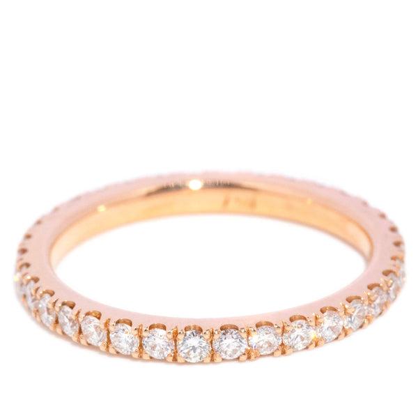 Rosie Brilliant Diamond Stacking Ring 18ct Rose Gold Ring Imperial Jewellery 