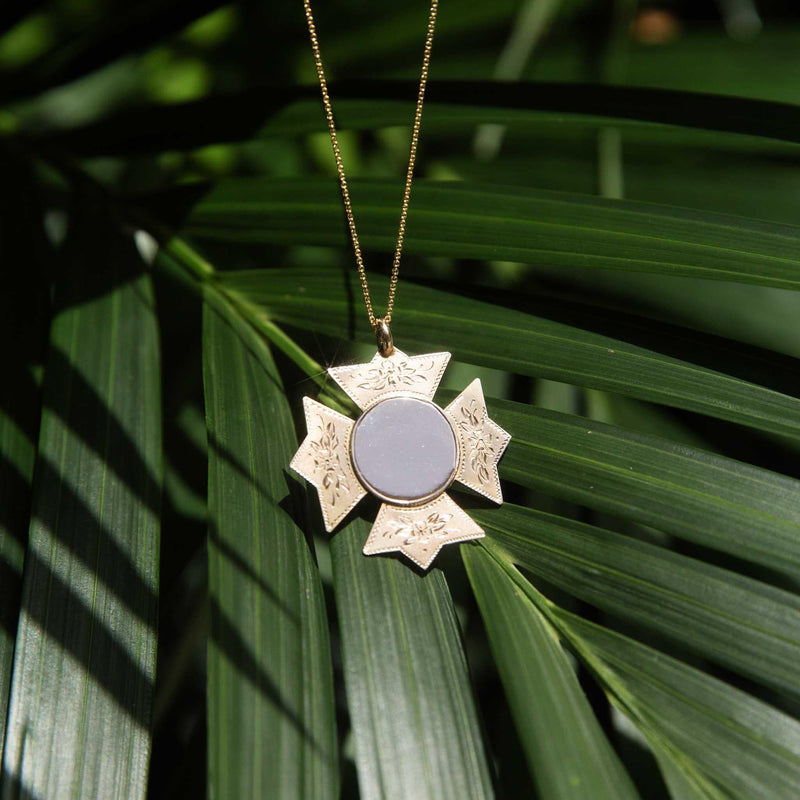 Vintage Circa 1930s Cross Award Pendant 9 Carat Rose Gold