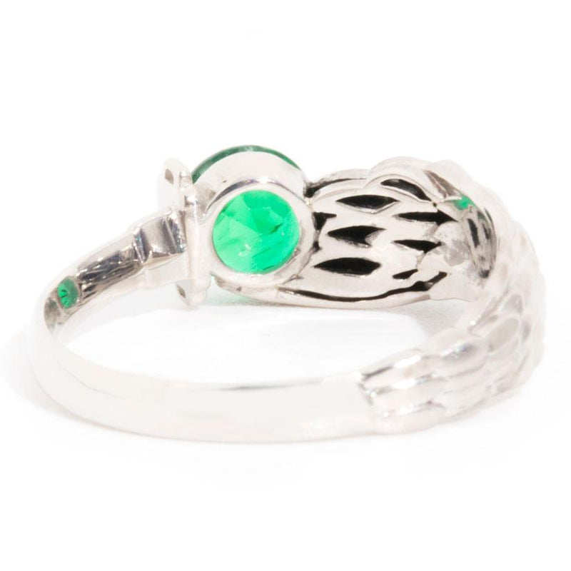 Yuna Platinum Mythical Fantasy Emerald Ring*OB Rings Imperial Jewellery 
